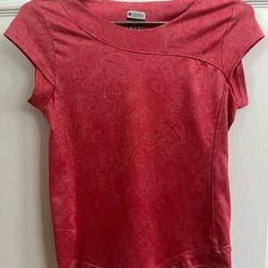 Columbia Sportswear Short Sleeve Coral Pink Tee Size XS